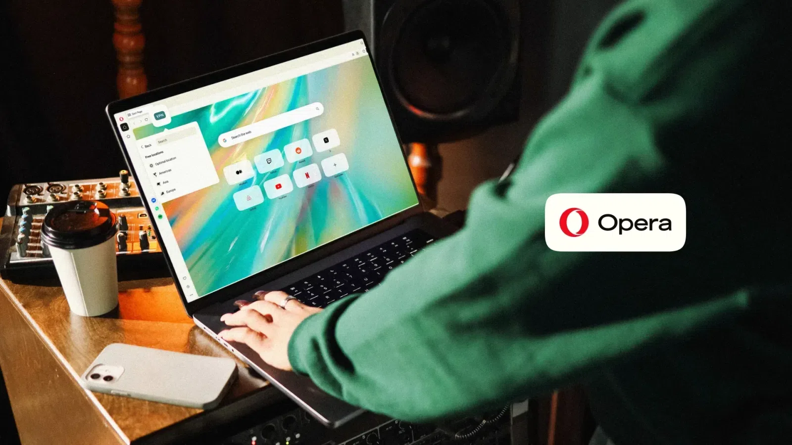 Opera lança VPN automática para proteger usuários em redes Wi-Fi públicas